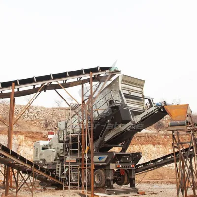 Stabile mobile Raupenbrechanlage für den Bergbau